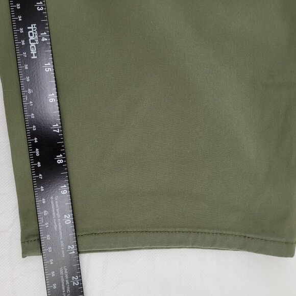 NEW Karen Scott Capri Pants Womens 14 Green Stretch Cotton Twill Pedal Pusher - Picture 12 of 13